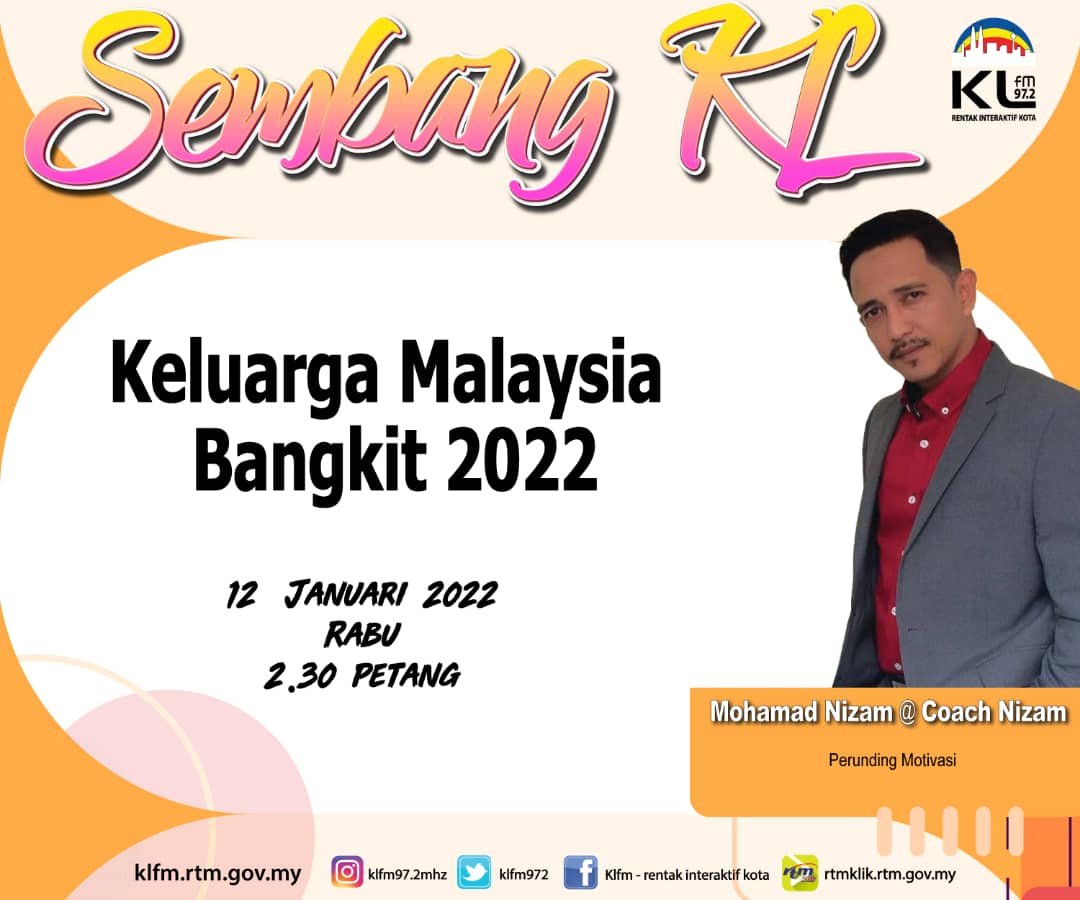 poster KLFM Keluarga Malaysia Bangkit 2022