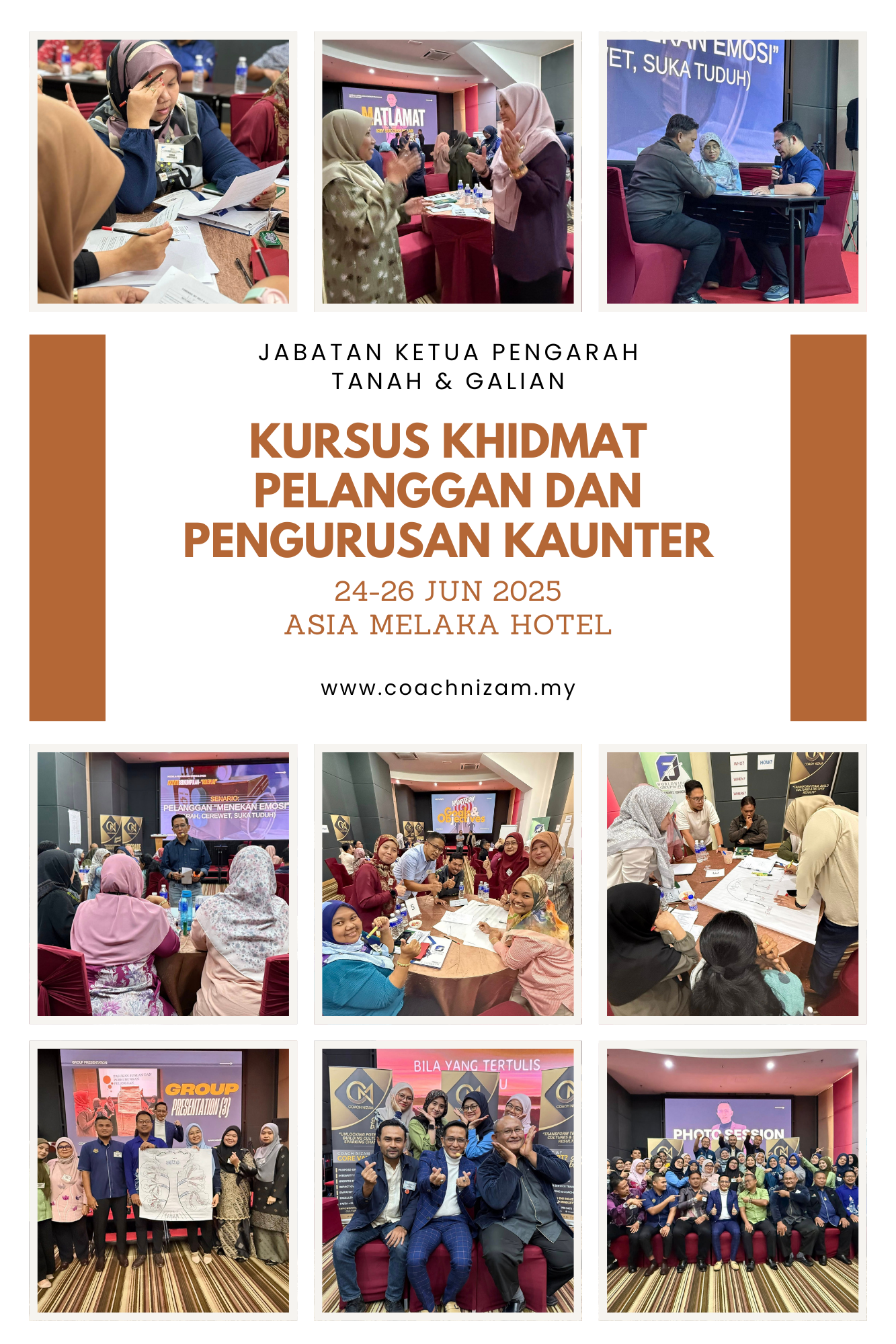 Brown & White Simple Open House For Sale Photo Collage Portrait